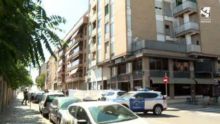 Imagen del lugar donde fue asesinada Hassna, en Barbastro