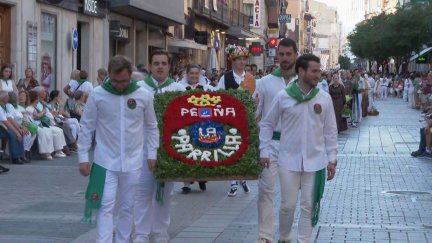 Las peñas no se han perdido esta tradicional cita. / Aragón TV