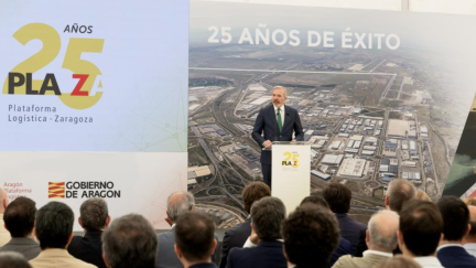 Avanzan las obras del Puente Turiaso, cuarto acceso a Plaza./ Gobierno de Aragón. Fabián Simón