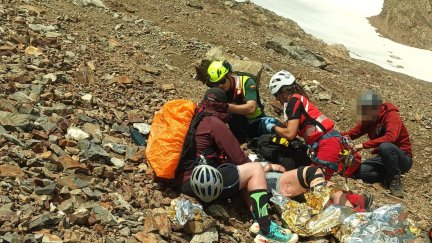Imagen de otro de los rescates realizados por la Guardia Civil de Huesca este fin de semana. / Guardia Civil