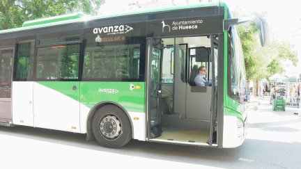 Huesca estrena mañana la línea C4 de autobús que conectará con el Parque Tecnológico Walqa. / Aragón TV