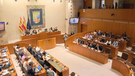 Este viernes se ha celebrado la sesión de control al Gobierno en las Cortes de Aragón. / Aragón TV