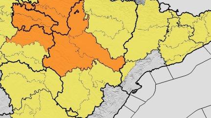 La Aemet pone en aviso naranja a la provincia de Zaragoza por tormentas. / Aemet