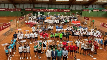 Presentación de equipos en el Campeonato de España.