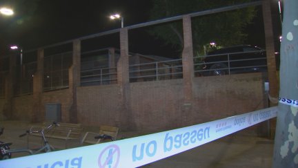 Zona del parque de la Pegaso acordonada tras el suceso. / Forta