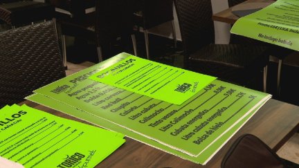 Los restaurantes ya tienen listos los carteles con sus ofertas gastronómicas.