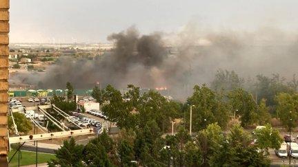 El incendio ha sido en las inmediaciones de la avenida de Cesáreo Alierta.