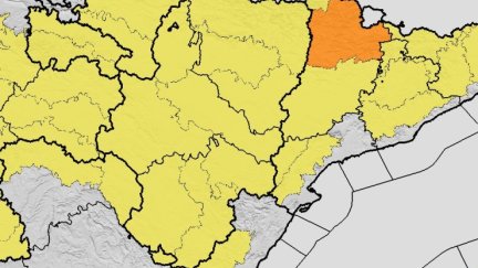 El nivel máximo de aviso en Aragón este viernes es amarillo.