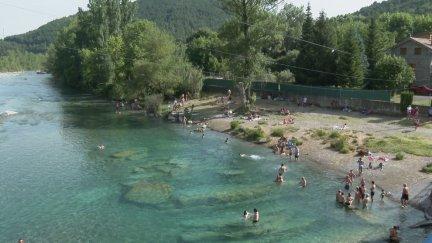 Restriciones a la hora de bañarse en los espacios naturales de Aragón.