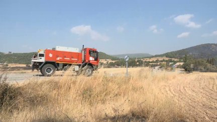 Imágenes del incendio este lunes