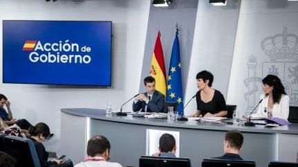 Rueda de prensa posterior al Consejo de Ministros, donde se ha aprobado este martes en segunda ronda el proyecto de Ley Orgánica de Medidas Integrales contra la Violencia Vicaria