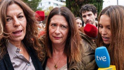 Leire Díez a su llegada a los juzgados de Plaza de Castilla para declarar