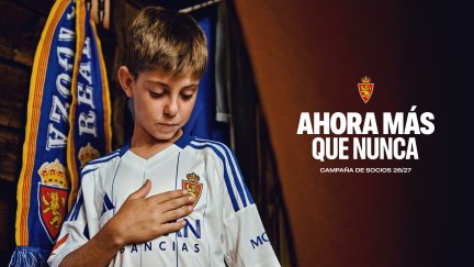 Cartel de la campaña de abonados del Real Zaragoza.
