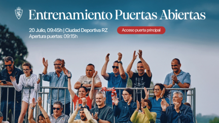 El Real Zaragoza arrancará la pretemporada con un entrenamiento a puerta abierta en la Ciudad Deportiva