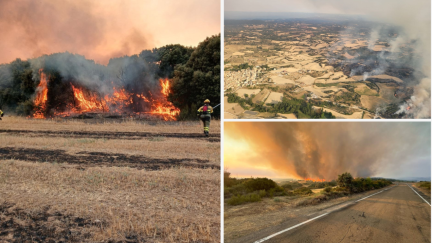 El perímetro de incendio no ha crecido en la jornada del sábado.