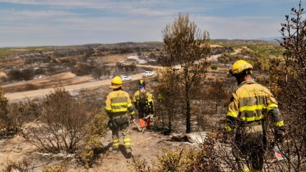 El incendio declarado en las Cinco Villas sigue evolucionando favorablemente.