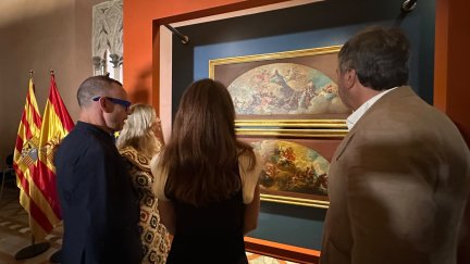 Los bocetos para la cúpula Regina Martyrum pintados por Goya en 1780.
