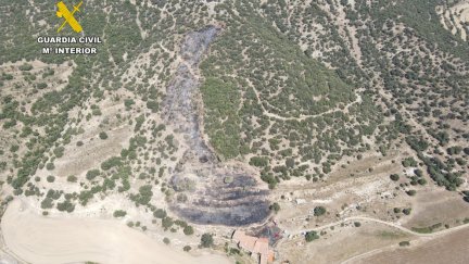 El incendio afectó a una superficie de 1,9 hectáreas en Cantavieja (Teruel).