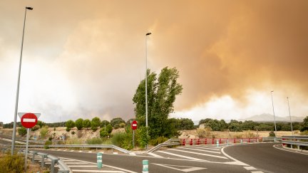 Humo de los incendios de Madrid y Ávila. 24 JULIO 2026 INCENDIO FORESTAL24/7/2026