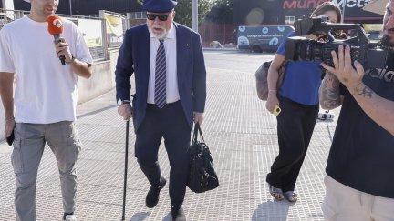 El comisario jubilado José Manuel Villarejo, a su llegada a la Audiencia Nacional, este martes.