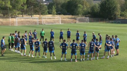 Entrenamiento del Real Zaragoza en Boltaña