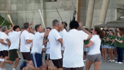 El último ensayo es uno de los momentos más emotivos de los actos prelaurentinos.