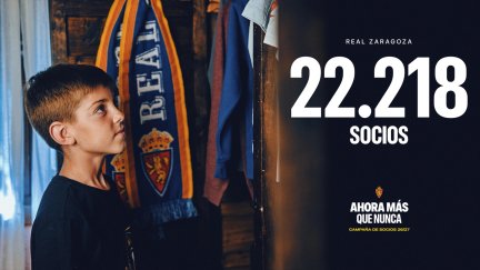 Imagen de la campaña de abonados con los datos actualizados hoy por el club