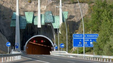 Imagen de archivo del túnel de la A-23 donde se ha producido el suceso.
