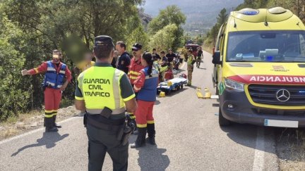 El herido ha sido atendido por personal de la UME y el 061 antes de ser evacuado por el helicóptero del 112.