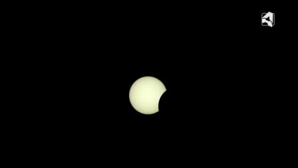 Eclipse visto al 37% desde Javalambre