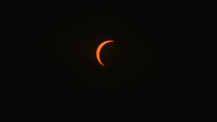 Eclipse desde Calamocha al 96 %