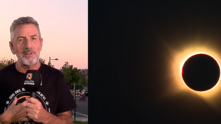 Eduardo Lolumo explica el eclipse desde Zaragoza