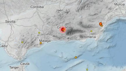 Imagen del lugar donde se ha producido el terremoto.