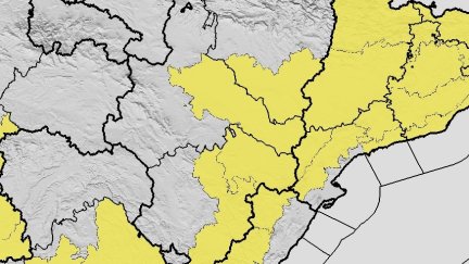El aviso amarillo por fuertes lluvias tormentosas se circunscribe a la comarca de Júdar-Javalambre