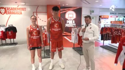 Presentación de las equipaciones del Casademont Zaragoza.