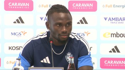 Declaraciones de Peter Ademo durante la presentación con el Real Zaragoza