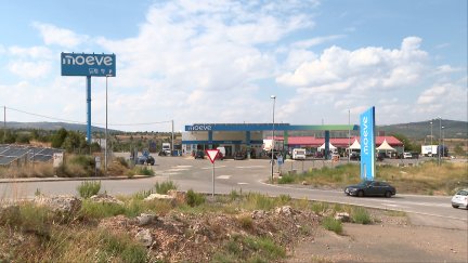 El área de servicio de La Puebla de Valverde, en Teruel.