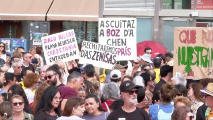 Manifestación convocada por Pirineo Digno este domingo en Jaca.
