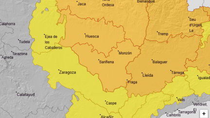 La provincia de Huesca centra los avisos meteorológicos, que se extienden a otros territorios.