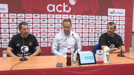 Pedro Llompart, comparece acompañado de Carlos Cantero y Gonzalo García de Vitoria para analizar el comienzo de la temporada