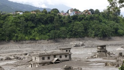 Imagen del lugar por donde ha pasado la riada.