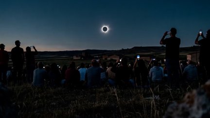 Imagen del pasado eclipse de sol del día 12 de agosto.