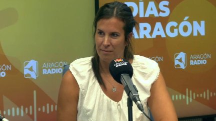 Cristina García, directora general de Deportes en la entrevista en Buenos días de Aragón Radio.