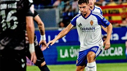 Lance del partido. Foto: Real Zaragoza