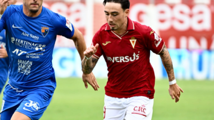 Lance del partido ante el Murcia