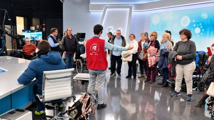 Visita al plató de informativos