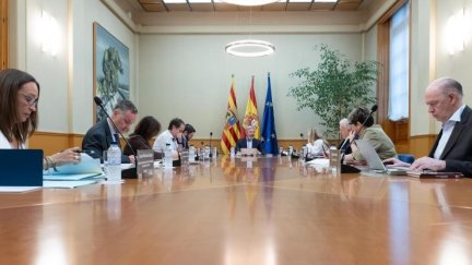 Reunión del Consejo de Gobierno de Aragón.REMITIDA / HANDOUT por GOBIERNO DE ARAGÓN.Fotografía remitida a medios de comunicación exclusivamente para ilustrar la noticia a la que hace referencia la imagen, y citando la procedencia de la imagen en la firma09/9/2026