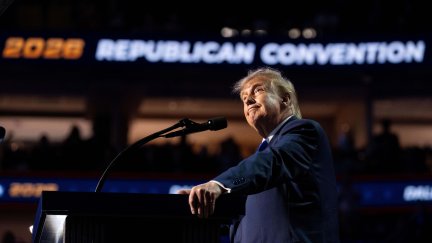 Donald Trump en el primer día de la Convención Nacional Republicana de mitad de mandato en el American Airlines Center en Dallas, Texas, el 9 de septiembre de 2026.
