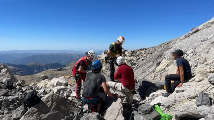 Imagen de uno de los rescates que ha efectuado la Guardia Civil durante esta semana el el Pirineo aragonés.