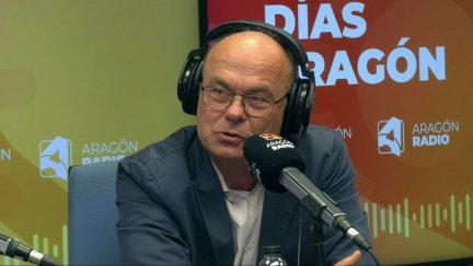 Jaime Armengol, este lunes, durante una entrevista en Aragón Radio.